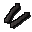 Ein Paar Eisen-Wurfarme. Sie werden bei Bognerei benutzt (39).